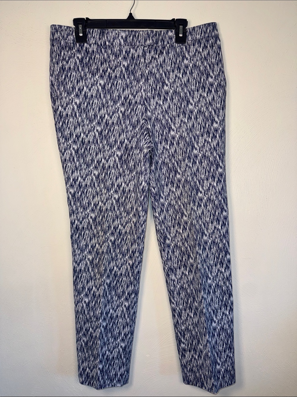 Soft Surroundings Blue and White Printed Pants